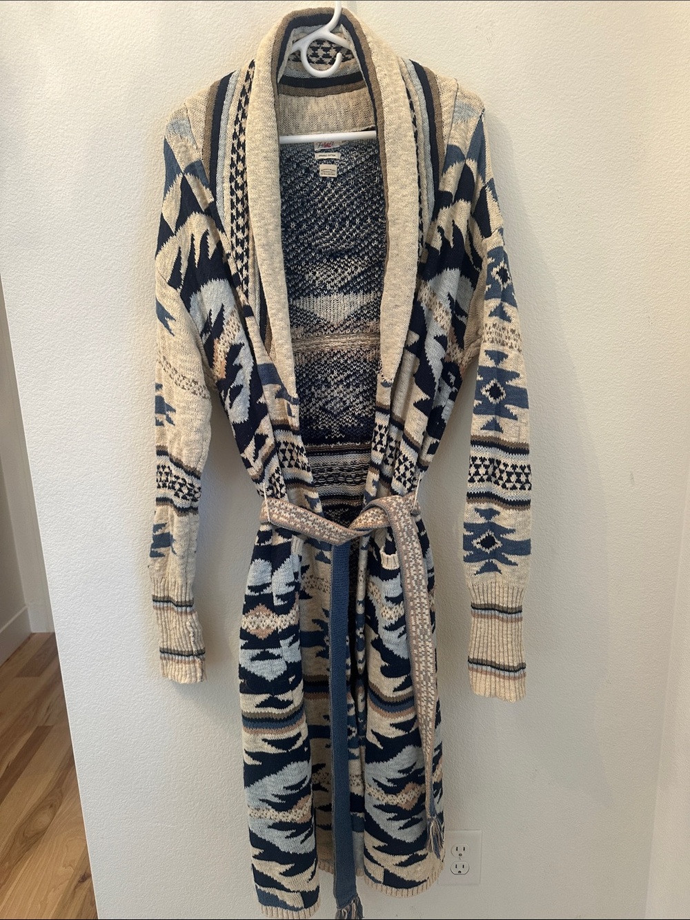 Faherty x B.YELLOWTAIL Paloma Duster Cardigan M Organic Cotton Southwestern